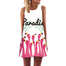 Load image into Gallery viewer, Ehuanhood Sleeveless Boho Beach Dress Women Floral Feather Print 2019 Summer Dress New Mini  Casual Dresses for Ladies Vestidos