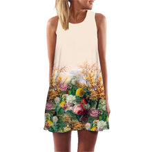 Load image into Gallery viewer, Ehuanhood Sleeveless Boho Beach Dress Women Floral Feather Print 2019 Summer Dress New Mini  Casual Dresses for Ladies Vestidos