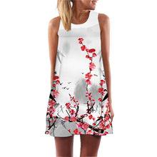 Load image into Gallery viewer, Ehuanhood Sleeveless Boho Beach Dress Women Floral Feather Print 2019 Summer Dress New Mini  Casual Dresses for Ladies Vestidos