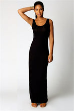 Load image into Gallery viewer, High Stretch Tank Robe Spring Summer Thin Long Dress Vestidos 2018 Elegant Women Sexy Dress O-neck Sleeveless Slim Maxi Dress