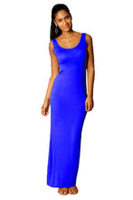 Load image into Gallery viewer, High Stretch Tank Robe Spring Summer Thin Long Dress Vestidos 2018 Elegant Women Sexy Dress O-neck Sleeveless Slim Maxi Dress